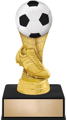 Crown Awards 6" Soccer Colorific Trophy On Luxury Black Base