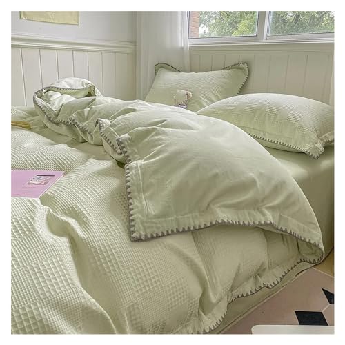 Ropa de cama de algodón lavado con jacquard para un descanso fresco 6