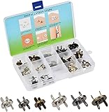 【 Perfekt Set & Gute Haltekräfte 】- Ein Magnetknöpfe enthält 1 Mutter Knopf, 1 Kinder Knopf und 2 Unterlegscheiben,sehr stabil