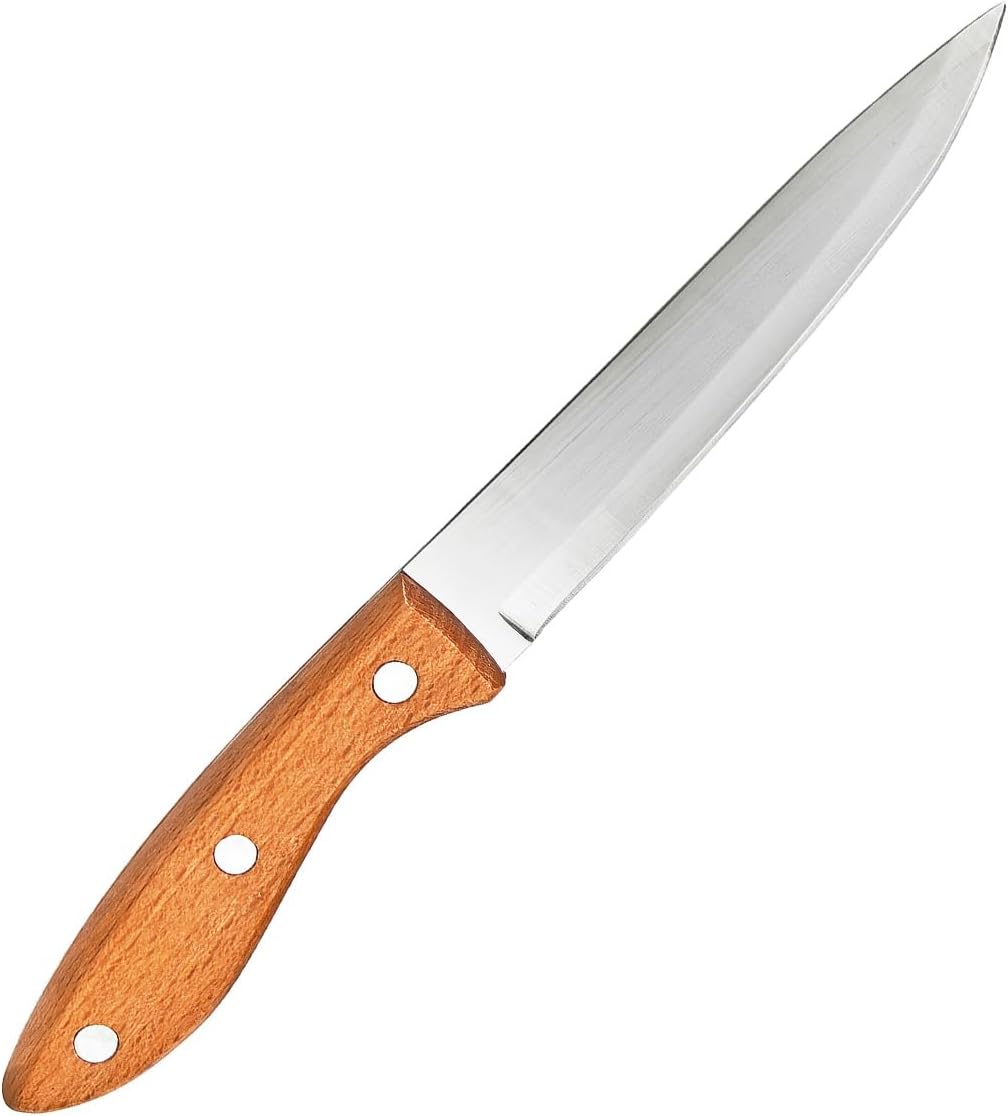 Paring Knife Peeling Fruit Vegetable Cutting Meat Slicing Kitchen Knives Stainless Steel Ultra Sharp Blade Wooden Ergonomic Handle