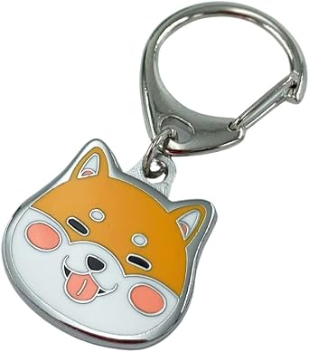 Dog Keychain, Pet Pendant Keyring, Metal Keyring for Dog Lovers, Pattern Bag Pendant Decoration