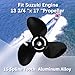 13 3/4 x 17 OEM Upgrade Boat Outboard Propeller for Suzuki Engines 50-140HP Aluminum, 15 Spline Tooth RH, 3 Blades