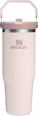 Stanley IceFlow 2.0 Flip Straw Tumbler 30 oz Rose Quartz (Box) | Easy Carry Handle | Twist On Lid and Flip Up Straw | Leak...