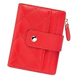 SUMGOGO Wallets for Women Small Coin Purse Card Holder Wallet Front Zipper Pocket Mini Slim Bifold W