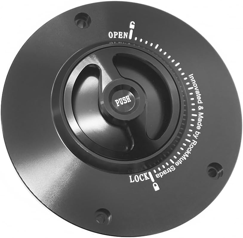 Fuel Tank Cap Compatible with CBR600RR 2023-2025 Gas Filler Cover Oil Quick Open Release Keyless Racing Race Track Vent Cup 2024 25 24 23 (Black)