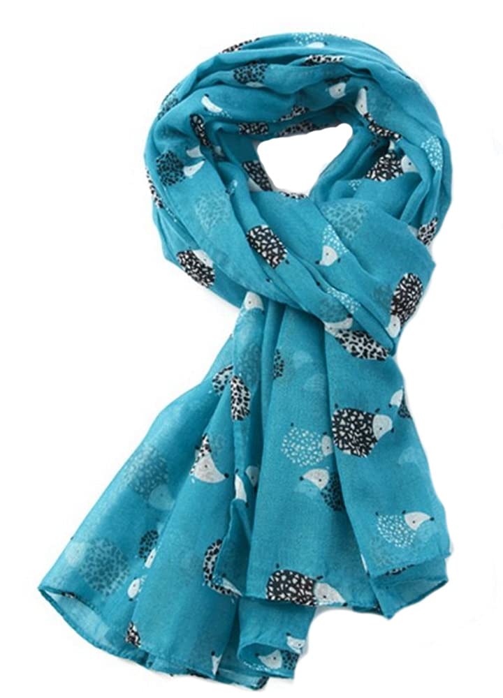 LilyRosa® Hedgehog Scarf Grey Mustard Olive Turquoise Soft Ladies Wrap
