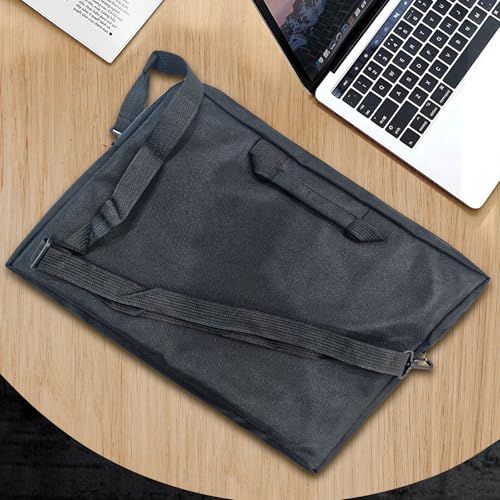 17 inch Laptop Carrying Case, Messenger Shoulder Bag with Strap, Office Bag, Carry On Laptop Case for Notebook/Computer/Laptop, Black2