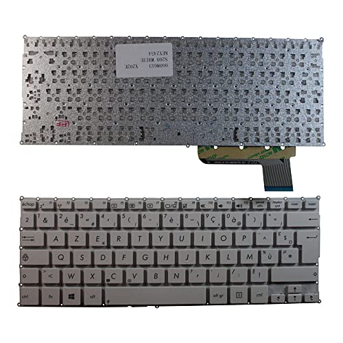 Clavier PC portable de remplacement Keyboards4Laptops ASUS AEEX2F00020 blanc