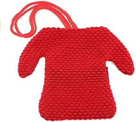 6PCS Santa Suit Christmas Silverware Holder Pockets Red Kitchen Cutlery Bag Santa Suit Dinner Flatware Holders