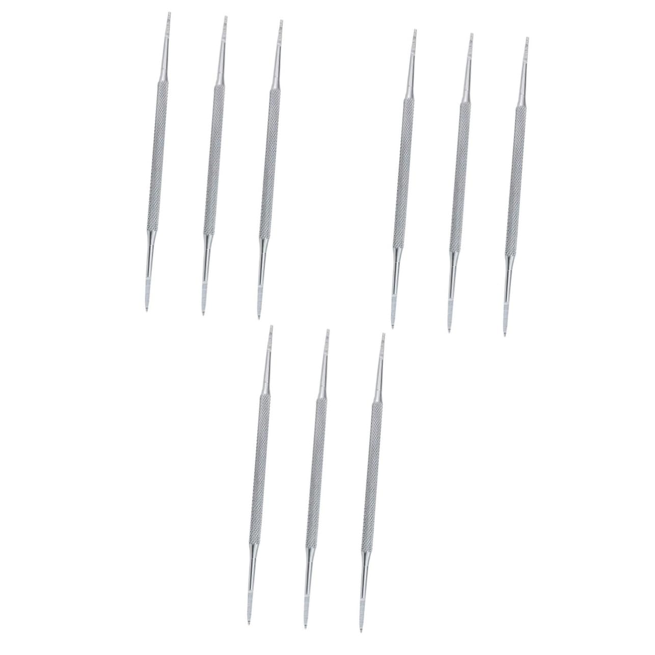 FOYTOKI 3sets Toenail Nail Cleaners Cuticle Remover Spoon Nail Cuticle Spoon Pusher Tool Ingot Tool Set 3pcs*3