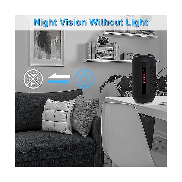 128G Spy Camera Hidden Camera Bluetooth Speaker, Best Hidden Spy Camera with Night Vision,1080P Full HD Mini Spy Camera,Nanny Camera Cam Hidden Camera,Hidden Camera for Home Security - Image 7