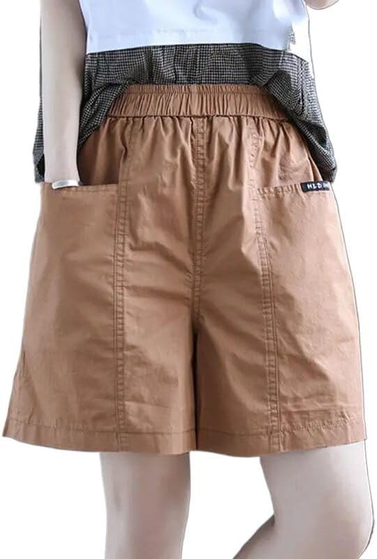 Short Pants Women Elastic Waist Shorts for Women