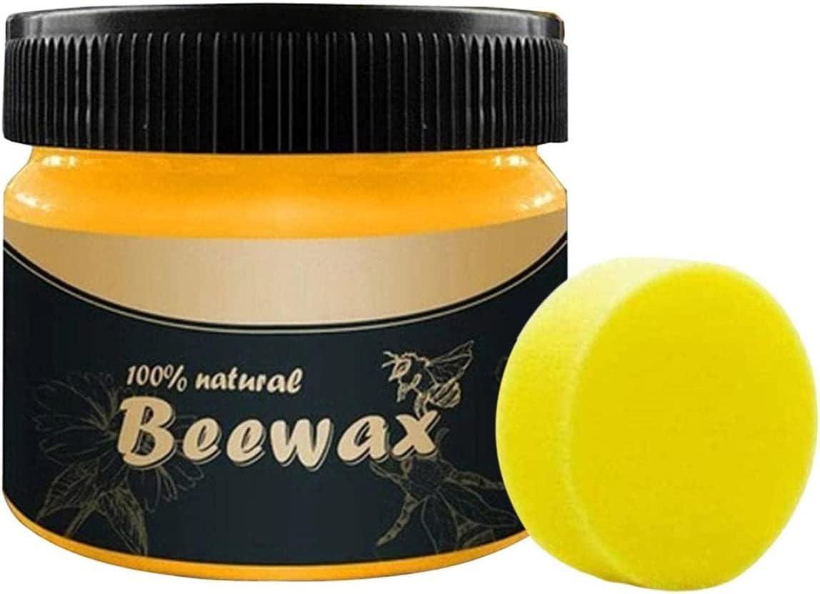 Wood Seasoning Bee Wax With Sponges | Natural Traditional Beeswax Polish Furniture Polish & Cleaner for Doors | Table | Chair | Cabinet and Floor for Furniture to Beautify & Protect.-image-12