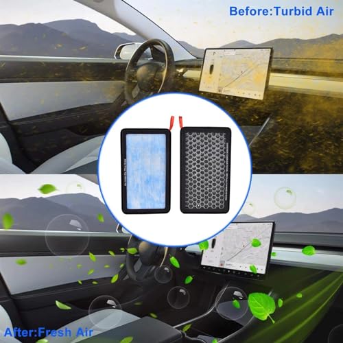Filtros de aire para cabina de Tesla Model 3 e Y que eliminan malos olores en tu coche 2