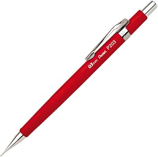 Pentel Lapiseira 0.3mm Vermelho Vivo SM/P203-FR