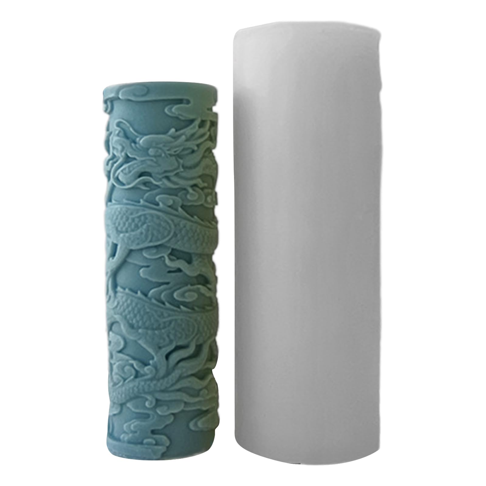 Molde de silicona cilíndrico para diseñar velas de cera elegantes y decoración de ambientes