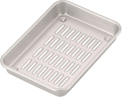 Aluminio colador/IVA 8.25" x 5.75" fabricado en Japón por Akao