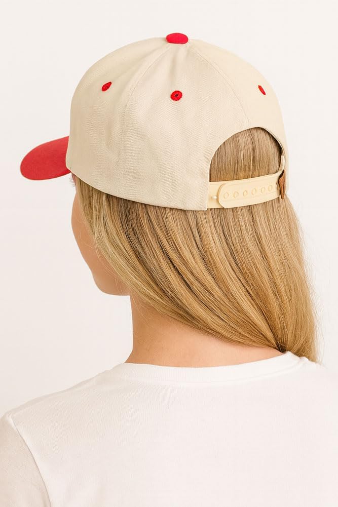 ScarvesMe Women Fashion Game Day Lettering Embroidered Snapback Trucker Cotton Baseball Cap Hat