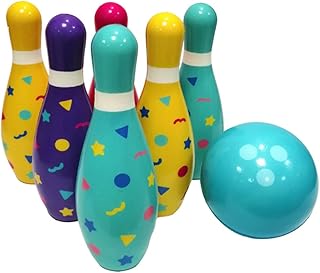 Totority 1 Conjunto De Bola De Boliche Jogos De Boliche Para Crianças Conjunto De Boliche Jogo De Boliche Brinquedos De Quebra-Cabeça Brinquedos Brinquedos Internos Boliche