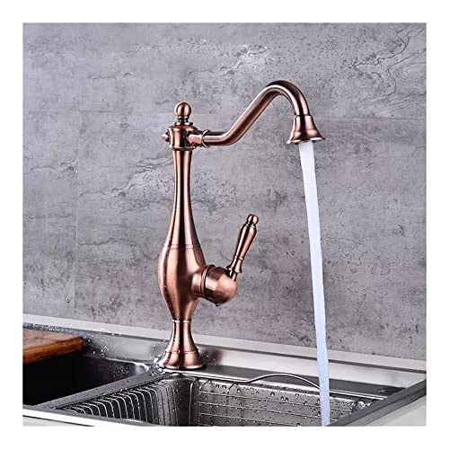 Robinet de cuisine mitigeur au design théière rétro pour rénovation d'évier - 4