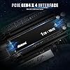 INLAND TN470 SSD 1TB Gen4 NVMe M.2 Internal Gaming Solid State Drive, Up to 7,200MB/s, Storage and Memory for Laptop & PC Desktop