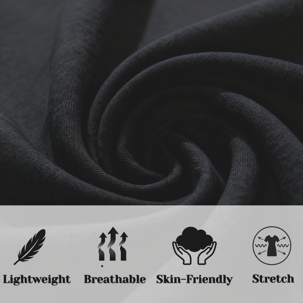 Baggy Sweatpants Men Casual Drawstring Waist, Open Bottom Uncuffed Lightweight Sweat Pants for Men
