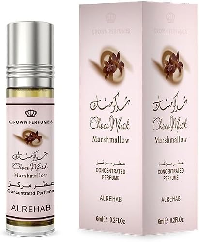 Al Rehab Choco Musk Marshmallow Concentrated Perfume, Roll-On, 6ml