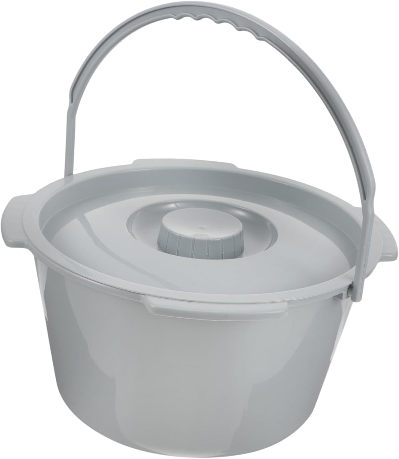 Plastic Commode Chair for Elderly Portable Urinal Bucket Lid Bedside Seat for Bedridden