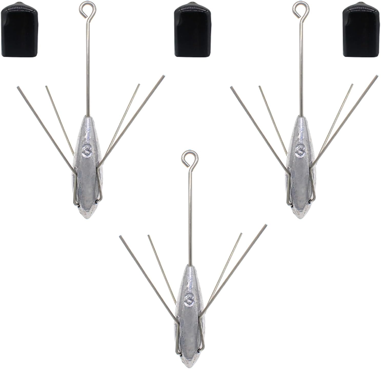 Fishing Sinkers Weight Lead Surfing Casting Spider Sinker Long Tail Weights | Fishing Equipment for Catfish Saltwater Ocean Beach Sand