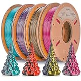 ERYONE PLA Filament 1.75mm for 3D Printer - Silk Multicolor Filament Bundle Dimensional Accuracy +/-