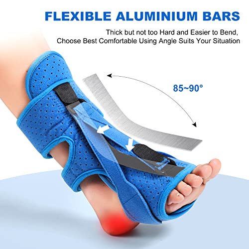 Gushijieju Plantar Fasciitis Night Splint Latest Version, Adjustable Foot Brace For Plantar Fasciitis Achilles Tendonitis Foot Drop Heel Pain Relief Women Men(1 Pack) #TOP2