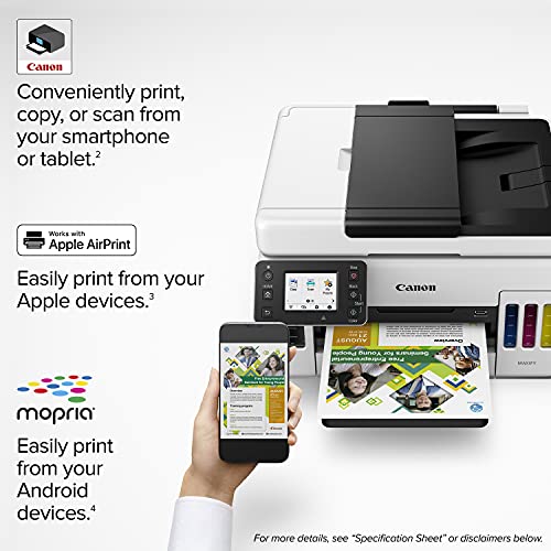Canon GX6021 All-in-One Wireless Supertank Printer-for Businesses [Print, Copy, Scan and ADF], White - Thumbnail 4