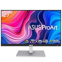 ASUSTek 4Kモニター 27インチPA279CV(無輝点交換保証/HDR/IPS/USB Type-C,DP,HDMI/高さ調整/回転/SRGB100%/Rec.709/Calman Verified/ProArt パレット搭載)