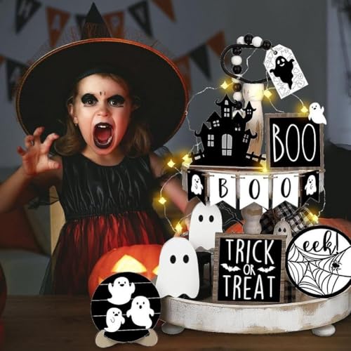 Décoration de table en bois Halloween pour une ambiance chaleureuse - 7