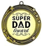 Super Dad Award Stars Design Medal | Prix de célébration et d'appréciation pour la famille