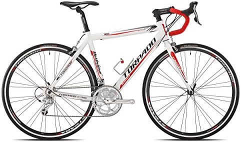 TORPADO Bici Corsa destriero 9v Alu Taglia 51 Bianco Rosso (Corsa Strada) /  Bicycle Road destriero 9s Alu Size 51 White Red (Road Race) : Sport e tempo  libero