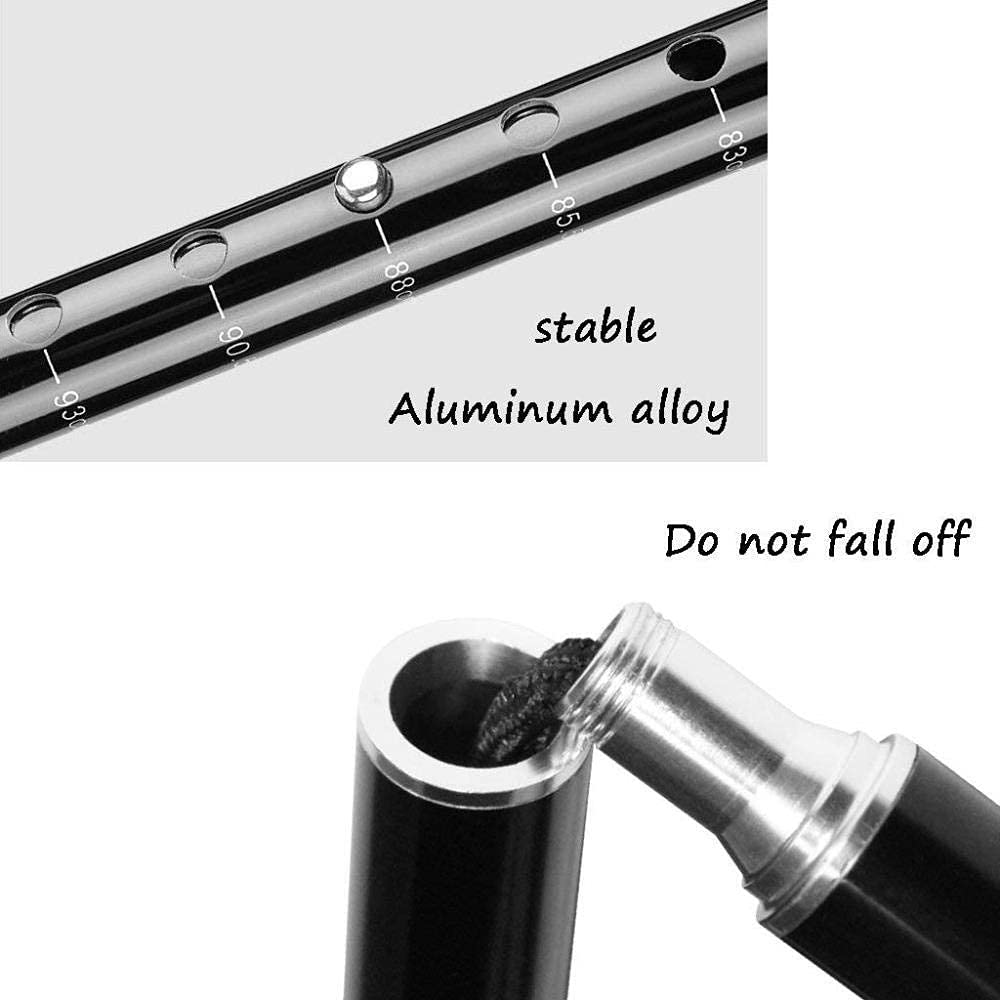 Składana laska z kulą Laski ze stopu aluminium z ergonomiczną rączką 6 poziomów regulacji wysokości Regulowane światło LED dla mężczyzn, kobiet, osób niepełnosprawnych i starszych
