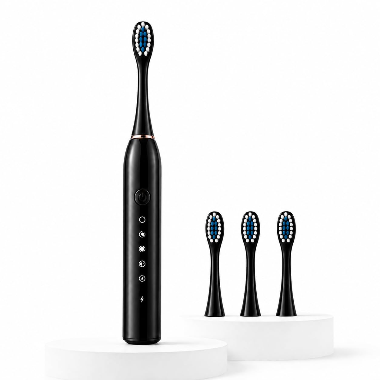 Escova De Dente Elétrica Recarregável Ultrassônica, Limpeza Profunda Com Temporizador
