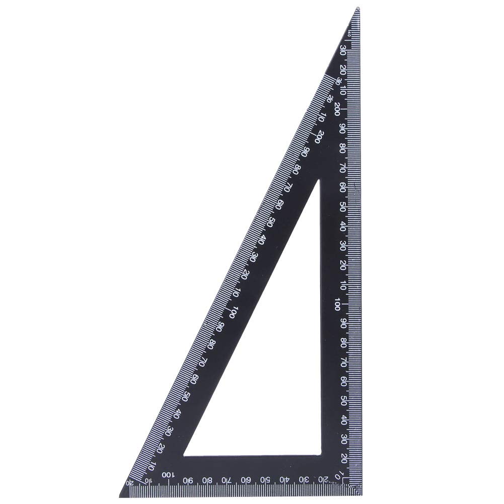 Équerre En Acier Carbone 12 Pouces (30cm) - Angle 30/60°, Pour Menuiserie, Dessin, Mesure Précise