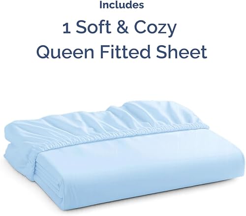 Miniatura 623 de King Fitted Bed Sheet - Bottom Single Fitted Sheet Only - Ultra-Soft Hotel Luxury Bedding w/ 8-16 Inch Deep Pockets - Breathable, Cooling & Wrinkle