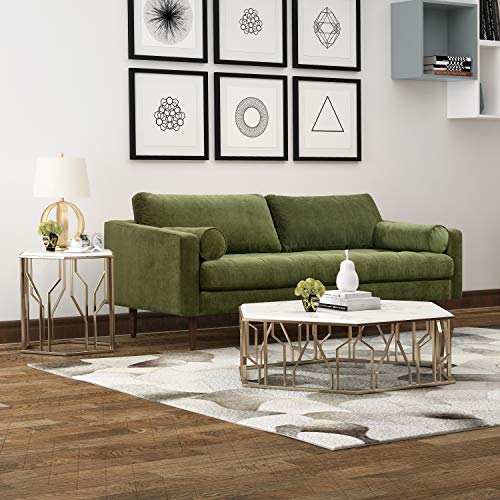 Image of Poly & BARK Napa 88.5 inch Sofa with Deep Seating, Tailored Upholstered Finish, Clean Modern Lines, and Balanced Proportions for Comfortable and Refined Living Spaces