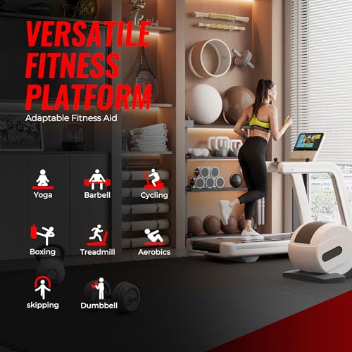 Image of SUPERJARE 0.79'' Extra-Thick Exercise Equipment Mats, 12 Pcs 48 Sq Ft Rubber Top Floor Tiles with High Density EVA Foam, Interlocking Gym Flooring for Home Gym, Workout Mat, Black