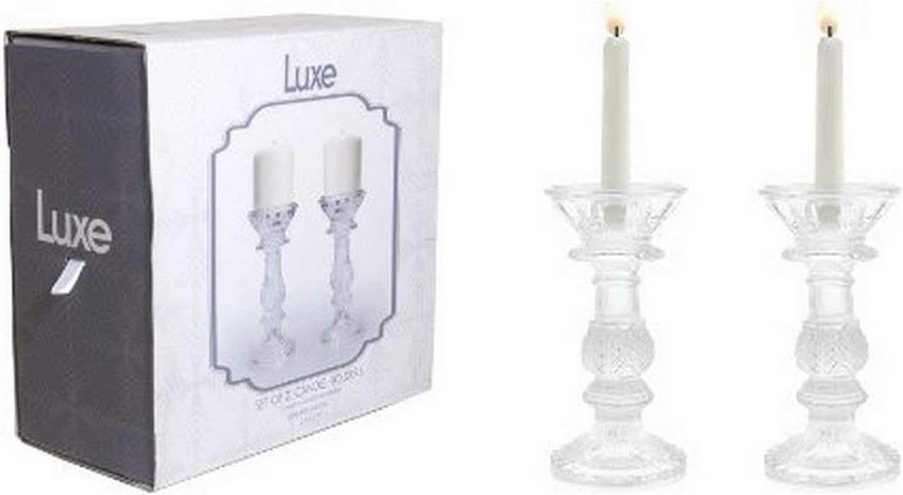 Fifth Avenue Luxe Leaf Candle Holders, Set of 2