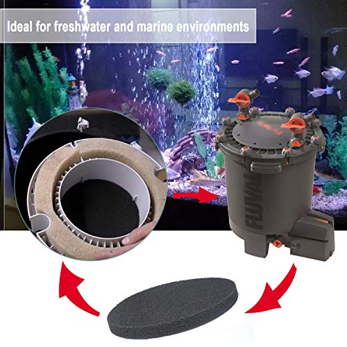 Fx4 Carbon Filter Pads Compatible With Fluval Fx5 / Fx6 Canister Filter ,Replacement Carbon Impregnated Foam Pads Pack Of 6 #TOP5