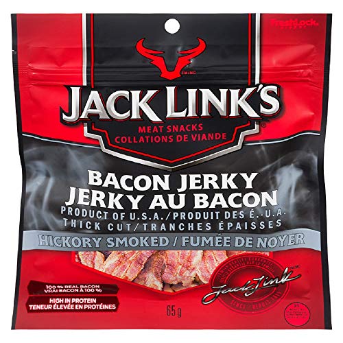 Jack Link's jerky bacon fumé au hickory, 65g