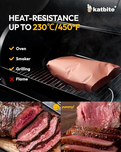 Butcher Paper, Metzgerpapier Pink, BBQ Kraftpapier 45 cm x 11 m - das Original Metzgerpapier für perfekt zubereitete saftige Gerichte - ideal für Langzeitgarung, Smoken und 'Low & Slow' Grillen