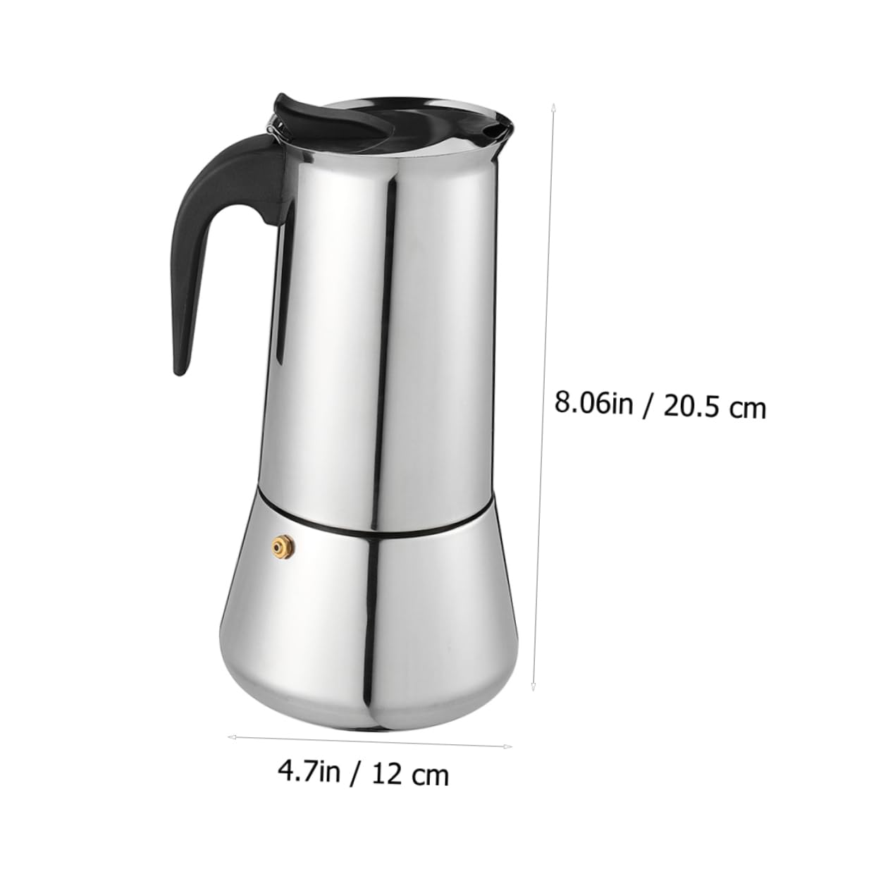Homoyoyo Cafetera Acero Inoxidable para Espresso para Uso Casa o Tienda Cafetera y Portable
