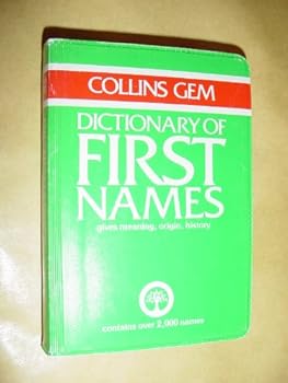 Paperback Gem Dict First Names (Collins Gems) Book