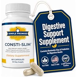 Consti-Slim - Digestive Support for Women and Men - Psyllium Husk Fiber | Herbal Fiber Blend, Digestive Regularity Support, Oat Straw and Alfalfa, Simple 2-Capsule Routine, Non-GMO