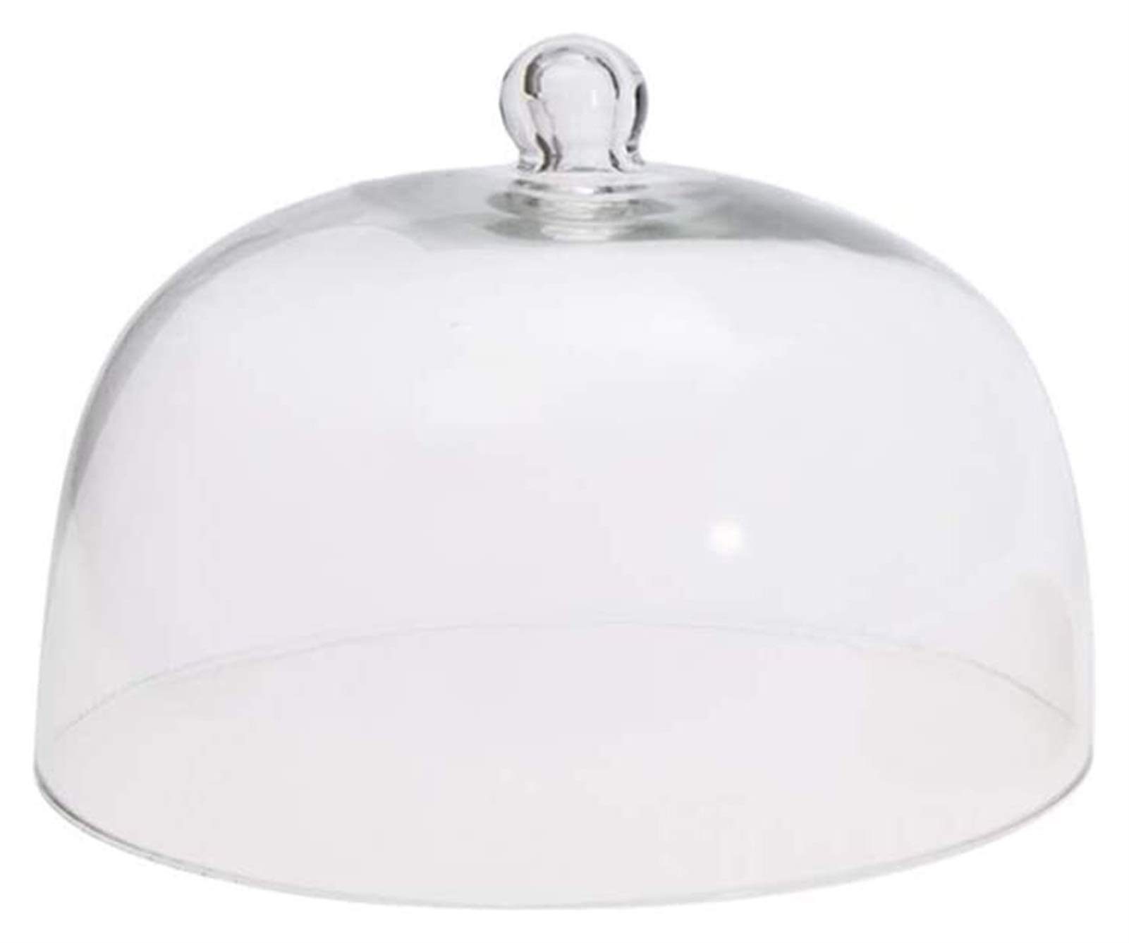 Cloche à Pain en Verre, Cloche à gâteau, Cloche à Beignet, Cloche à poussière Transparente, Cloche de Cuisine Domestique, Couvercle de Conservation des Aliments (Taille : 26 cm) (26 cm)